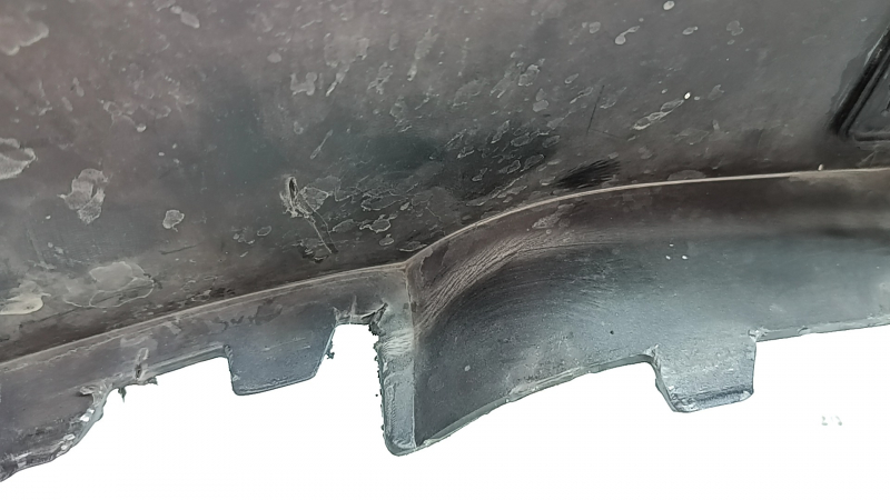 Bare front bumper BMW X5 G05 19-23 for parking sensors, graphite, scratches, dented