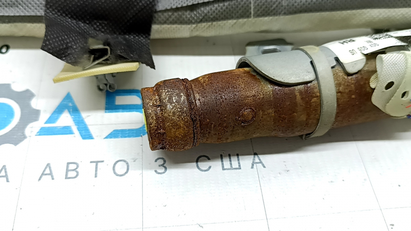 Right side curtain airbag BMW X5 G05 19-26 rusty squib, covered in soot