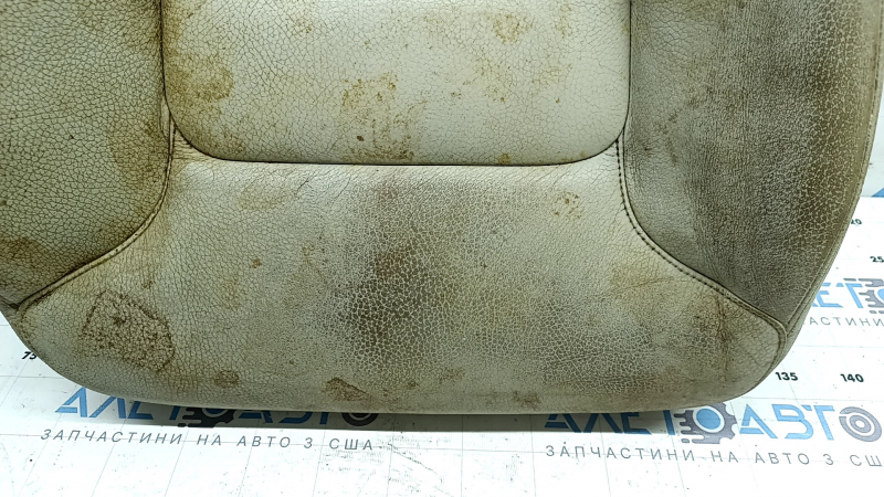 Volvo XC90 16-17 driver's seat cushion upholstery, grey leather, heated, dry cleanable, worn