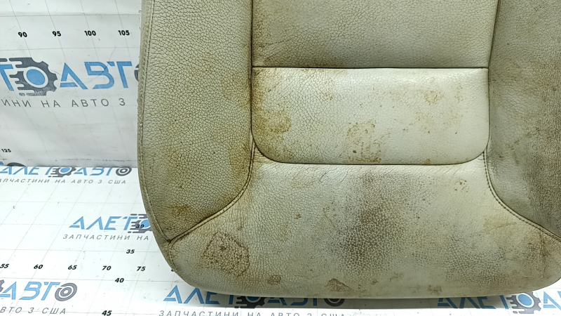 Volvo XC90 16-17 driver's seat cushion upholstery, grey leather, heated, dry cleanable, worn