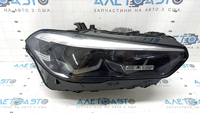 Front right headlight complete BMW X5 G05 19-23 LED, without fastening, for polishing