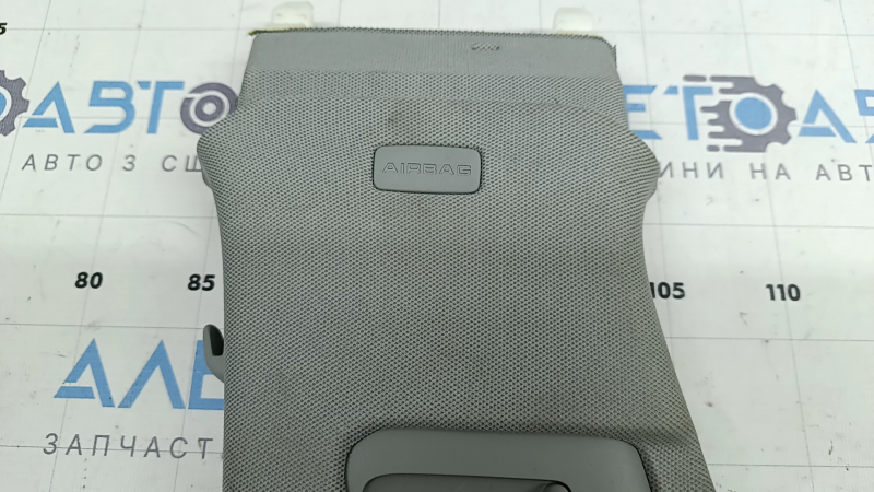Upper center pillar trim, left belt, Audi Q5 80A 18-25, gray, dry cleanable, fabric tear