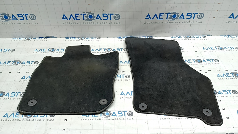 Set of front floor mats, fabric, Audi A3 22-26, black, dry cleanable