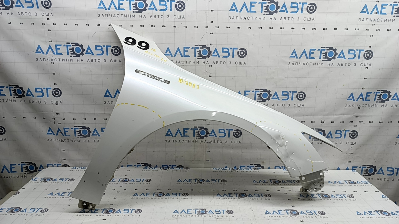 Front right fender Honda Accord 18-22 white NH-883P, dented, chips