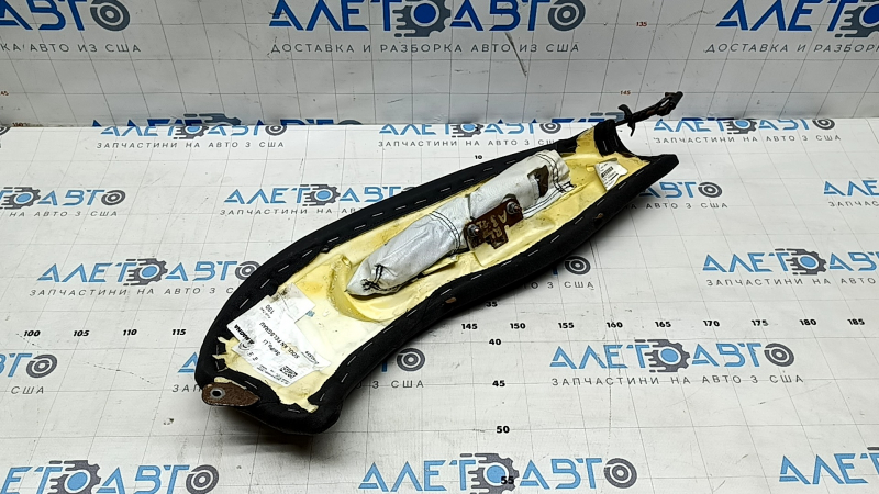 Airbag for the rear left seat of the Audi A3 22-26 with side bolster, black leather, rust, rusty squib