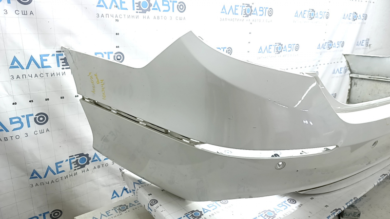 Bare rear bumper Honda Accord 21-22 for parking sensors, white, scratches, worn