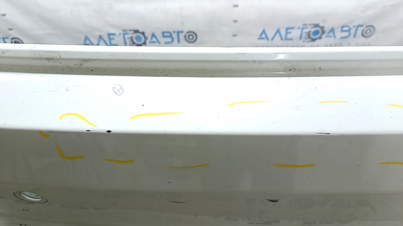Bare rear bumper Honda Accord 21-22 for parking sensors, white, scratches, worn