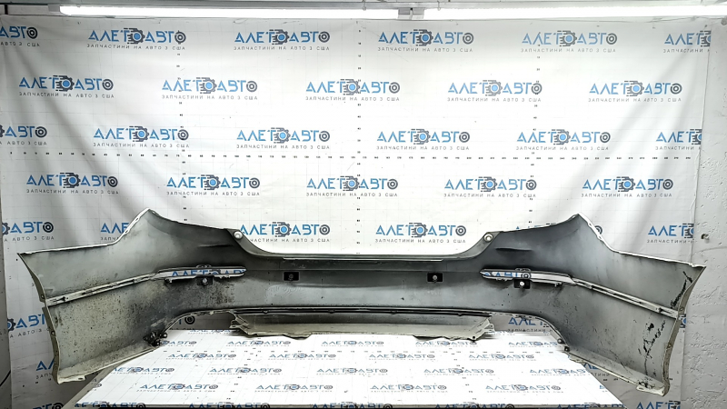 Bare rear bumper Honda Accord 21-22 for parking sensors, white, scratches, worn