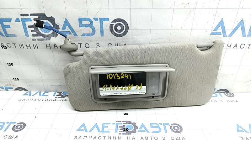 Left sun visor for Honda Accord 18-22, PLATINUM GRAY, without hook, dry cleanable