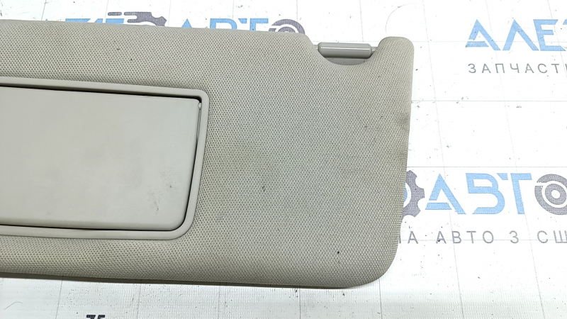 Left sun visor for Honda Accord 18-22, PLATINUM GRAY, without hook, dry cleanable