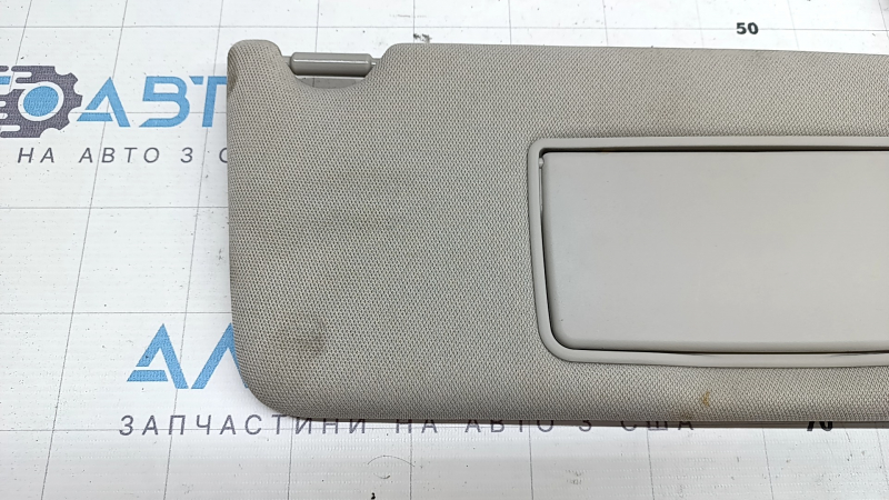 Right visor Honda Accord 18-22 gray PLATINUM GRAY, without hook, dry cleanable