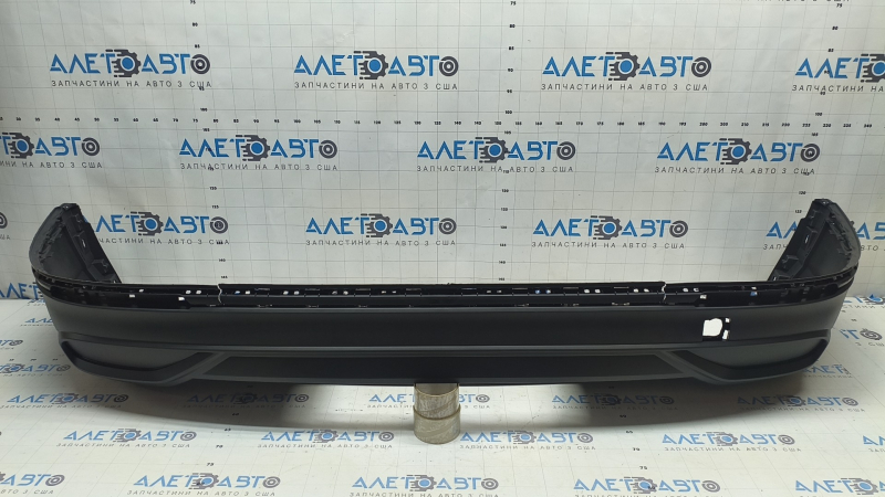 Bare rear bumper, lower part of VW Tiguan 22-24, structure without parking sensors, abrasive