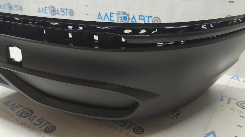 Bare rear bumper, lower part of VW Tiguan 22-24, structure without parking sensors, abrasive