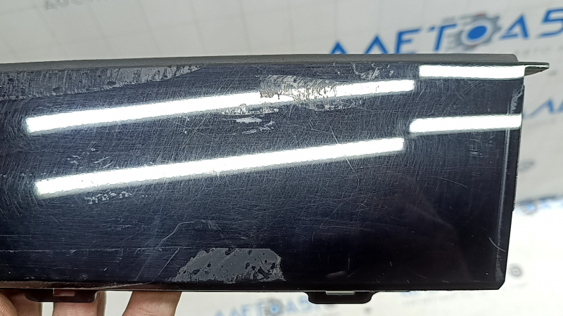 Door trim, rear right, front side, Audi A3 22-26, black, scratches, glued