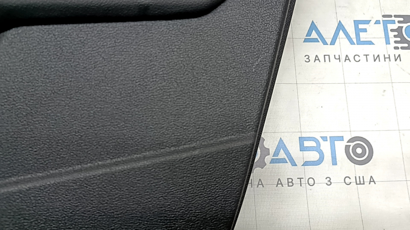 Door trim, front right card, Audi A3 22-26, black leather, structure, armrest, black leather, without molding, worn