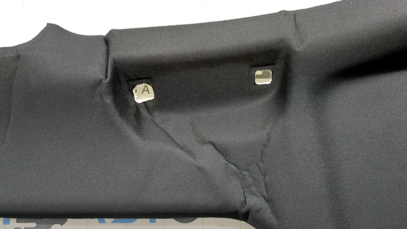 Honda Accord 23-26 headliner under sunroof, black, creases, broken connector mount