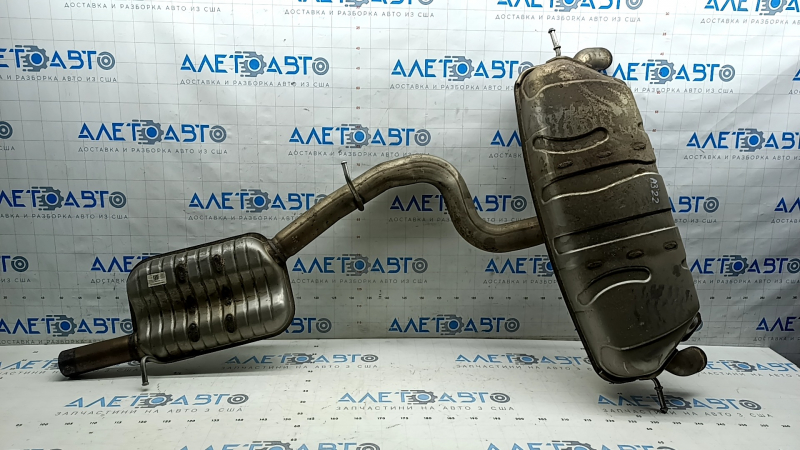 The rear muffler with a barrel and a middle part of the Audi A3 22-26 Audi A3 22-26 is crushed