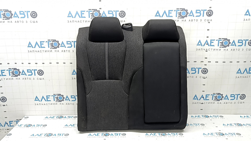 Right rear seat backrest Honda Accord 23-26, black fabric, with white stitching, with armrest, dry-cleanable, dented