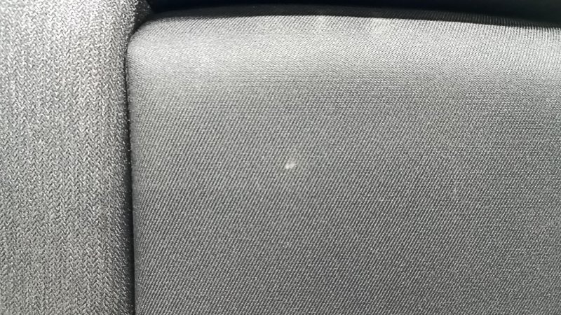 Right rear seat backrest Honda Accord 23-26, black fabric, with white stitching, with armrest, dry-cleanable, dented