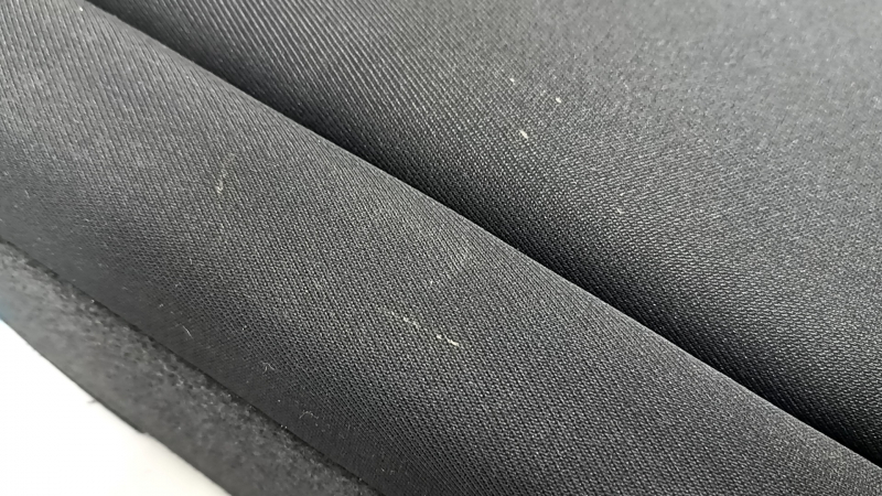 Right rear seat backrest Honda Accord 23-26, black fabric, with white stitching, with armrest, dry-cleanable, dented