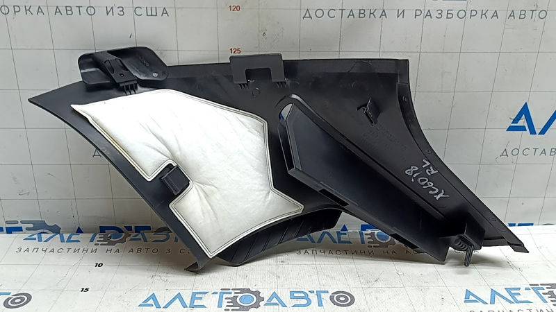 Rear pillar trim behind the left window Volvo XC60 18-26 black, scratches