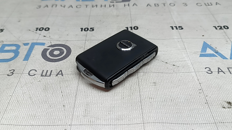 Volvo XC60 18-26 keyless key, 4 buttons, black, 433.92MHz, worn, scratched