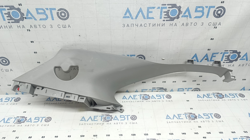 Left rear pillar trim for Toyota Highlander 20-26, gray, scratched, plastic turned white