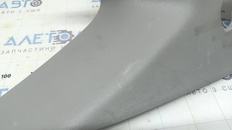 Left rear pillar trim for Toyota Highlander 20-26, gray, scratched, plastic turned white