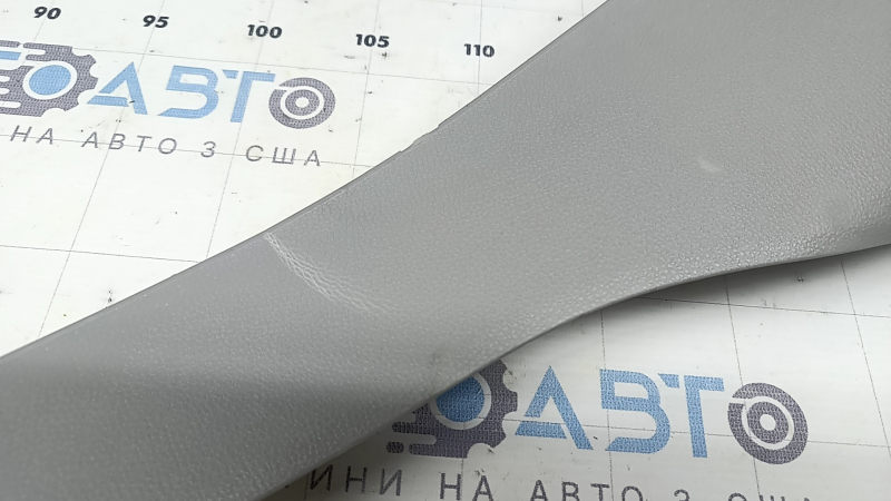 Left rear pillar trim for Toyota Highlander 20-26, gray, scratched, plastic turned white