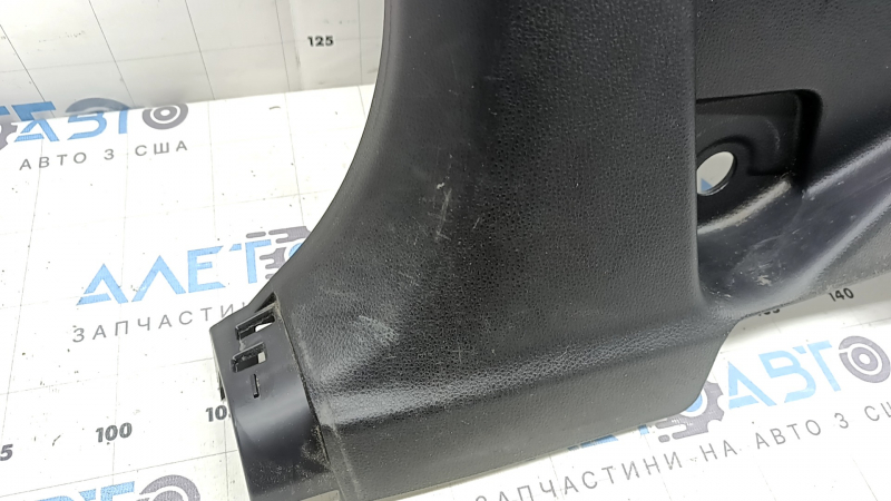 Lower left center pillar trim Toyota Highlander 20-26 black, scratches