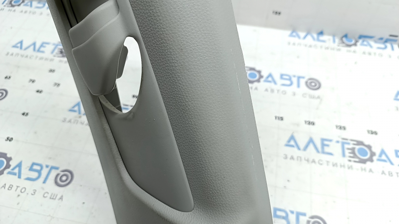 Left upper center pillar trim for Toyota Highlander 20-26, gray, dry cleanable, scratches