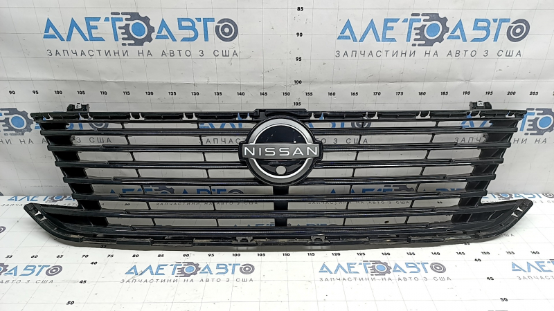 Radiator grille assembly Nissan Murano 25-26 Platinum, SL, with emblem under the camera, black gloss