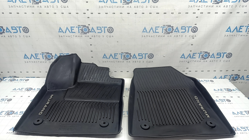 Set of floor mats for Nissan Murano 25-26 black rubber