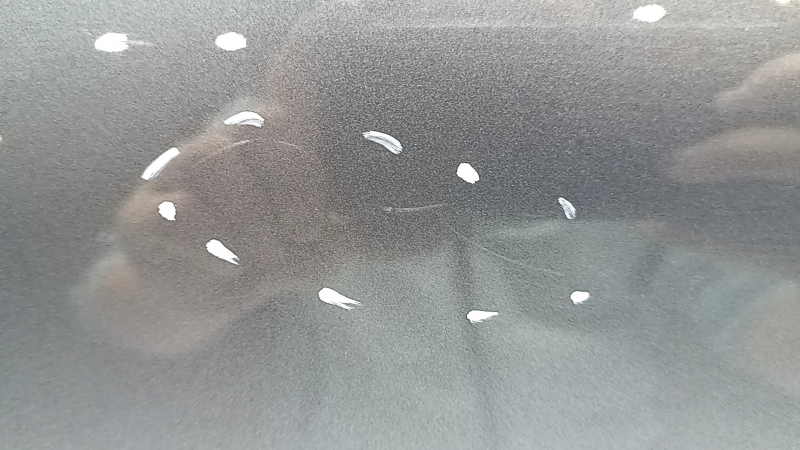 Complete rear left door Mercedes C-class W205 16-21 aluminum, graphite 992, keyless, scratches, nicks