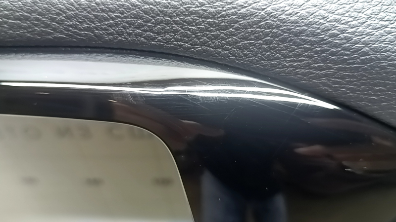Door trim, front right card, Jeep Compass 22-22, gray with black, brown leather insert, dry-cleaned, scratches, whitened plastic, butt