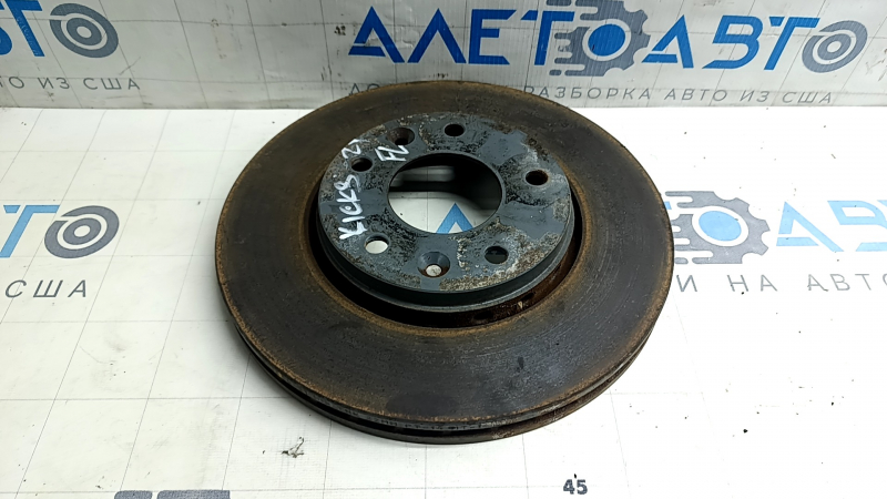 Front left brake disc Nissan Kicks 21-24 SR, SV 280/24mm, rusty