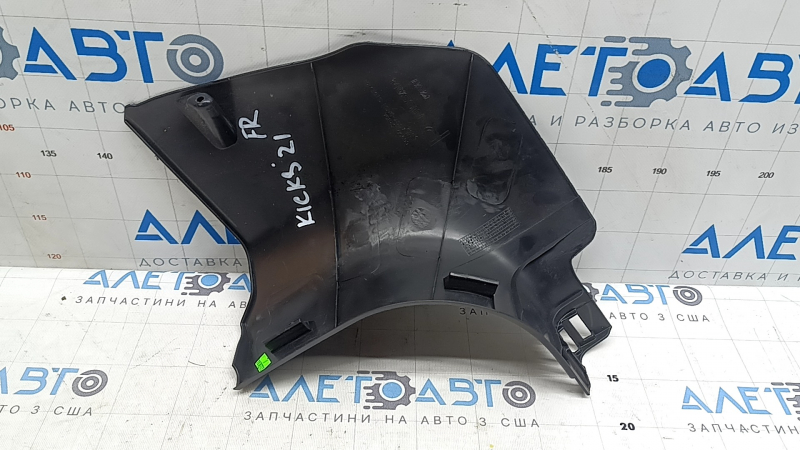 Lower right front pillar trim Nissan Kicks 18-25 black, scratches