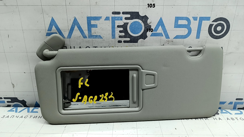 Left visor Kia Sportage 23-26 gray without panorama, without hook