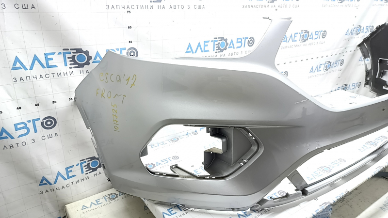 Front bare bumper Ford Escape MK3 17-19 rest silver UX, chipped, pressed, non-factory holes