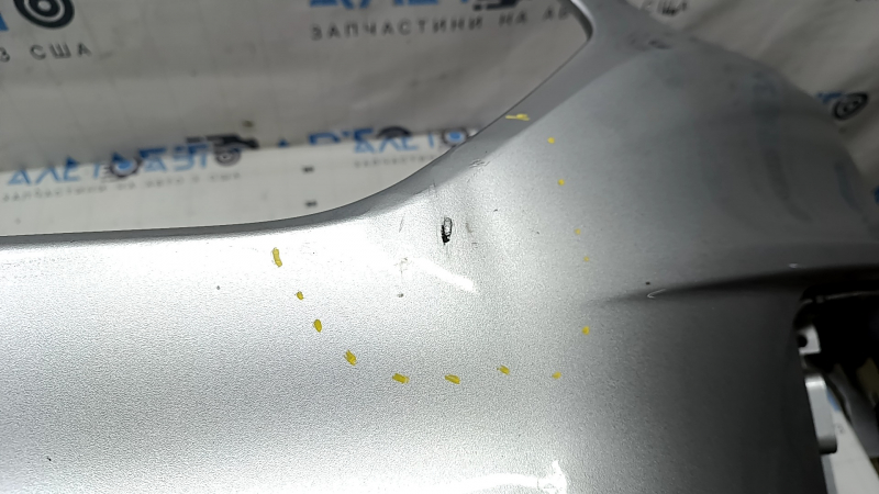 Front bare bumper Ford Escape MK3 17-19 rest silver UX, chipped, pressed, non-factory holes