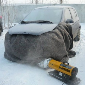 How to warm up a car in winter?
