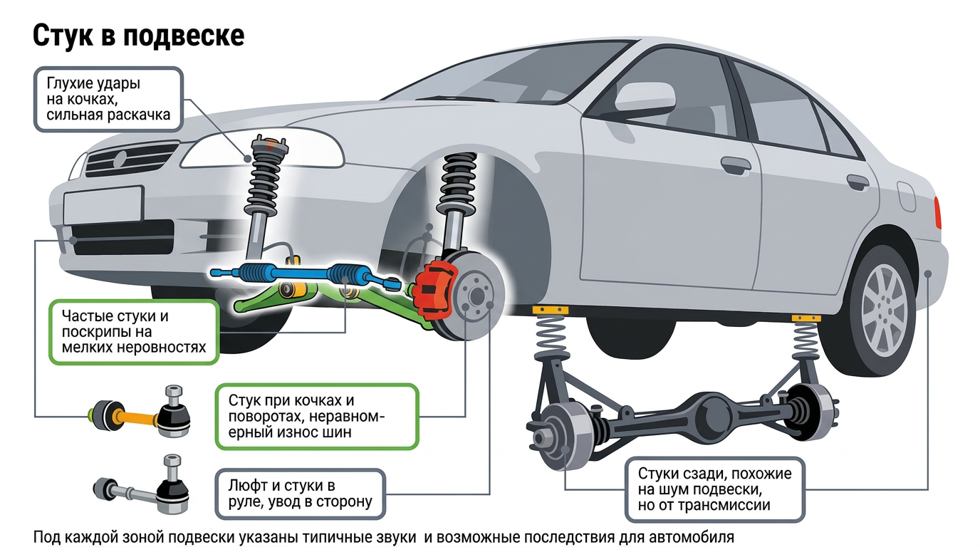 Knocking in the suspension: the main causes of malfunctions