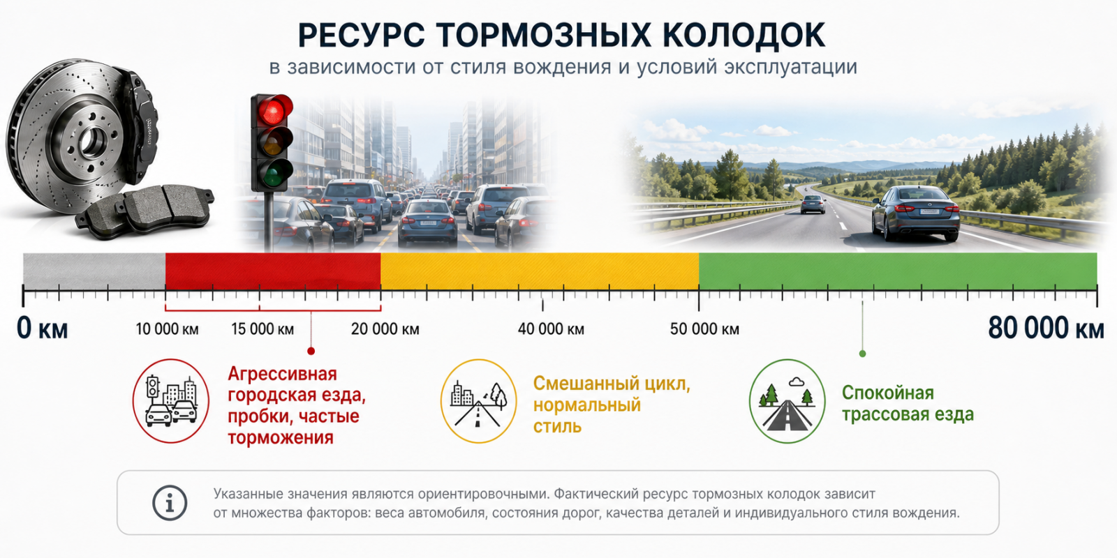 When to change brake pads: signs of wear, risks, and realistic deadlines for Ukrainian roads