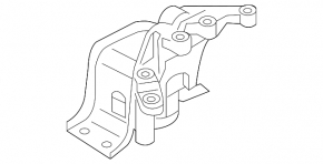 Right engine mount for Nissan Juke 14-17 FWD