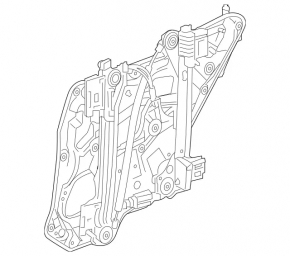Rear right window lift with motor for Mercedes CLA 14-19