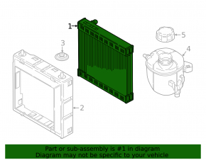Water cooling radiator BMW 7 G11 G12 16-17 B58