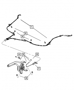 Parking Brake Lever Jeep Patriot 11-17