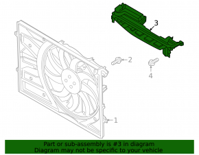 Upper radiator deflector Hyundai Santa FE 21-23 2.5T