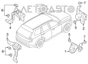 Body tilt sensor front right Volvo XC90 16-22