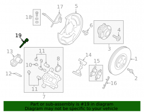 Rear left ABS sensor Volvo C40 22-24